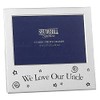 5" x 3" We Love Our Uncle Satin Silver Photo