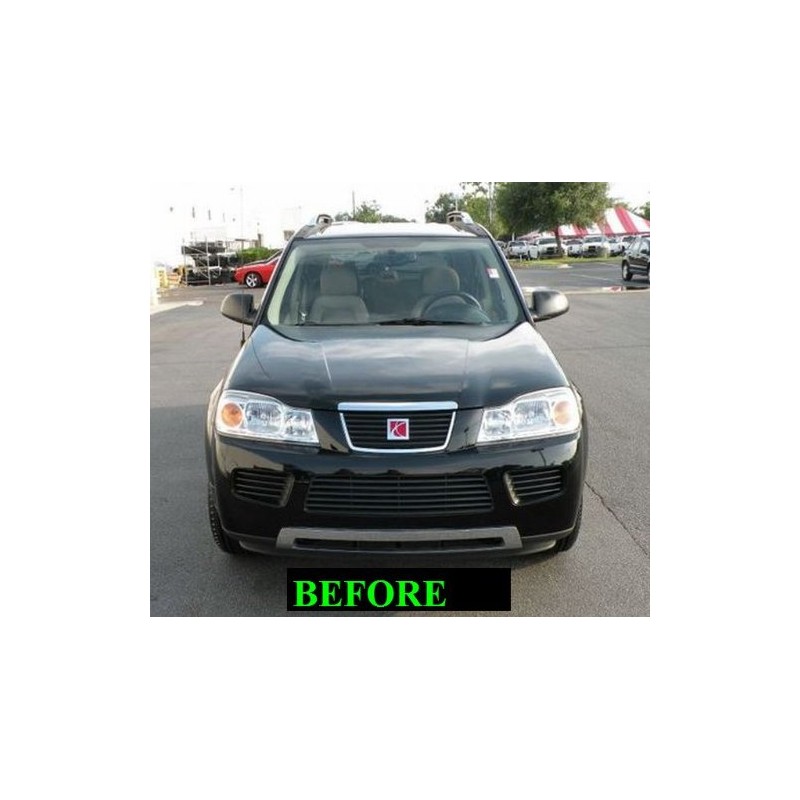 312 Motoring fits 2006-2007 Saturn VUE Upper/Lower Chrome Grille Grill