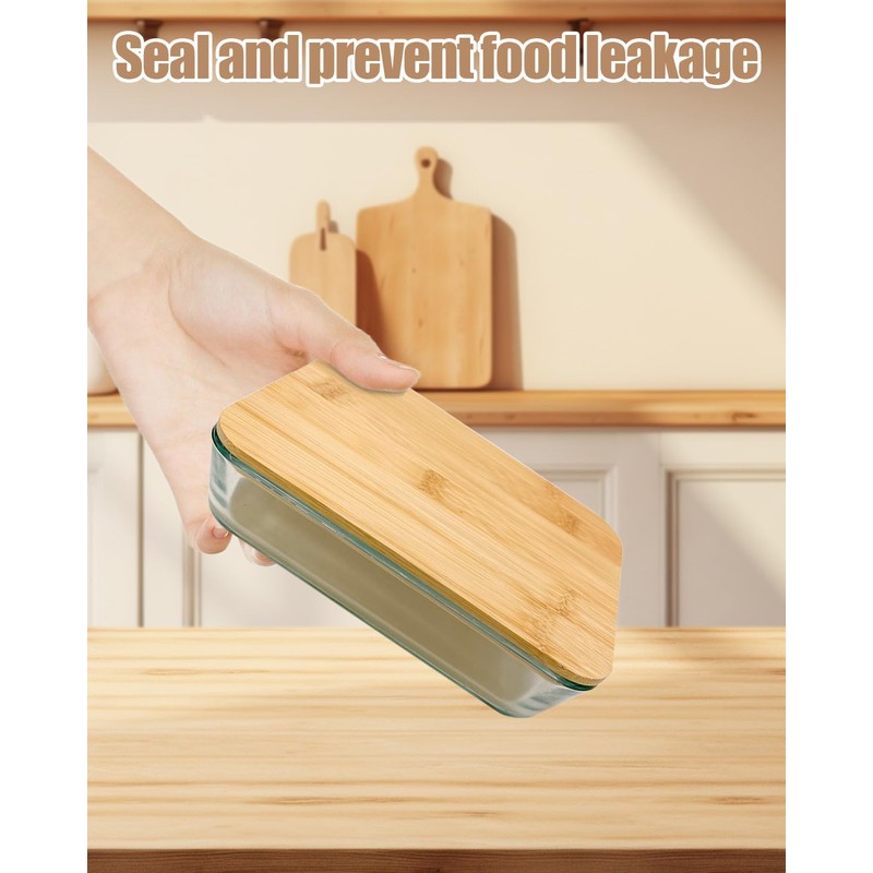 2 Pack Rectangle Replacement Lid for Pyrex - ONLY Compatible