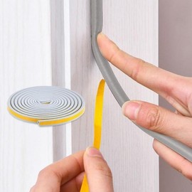Door & Window Gap Sealer Weatherstrip, Entrance Door Rubber Gasket 2mm 5M 5ea