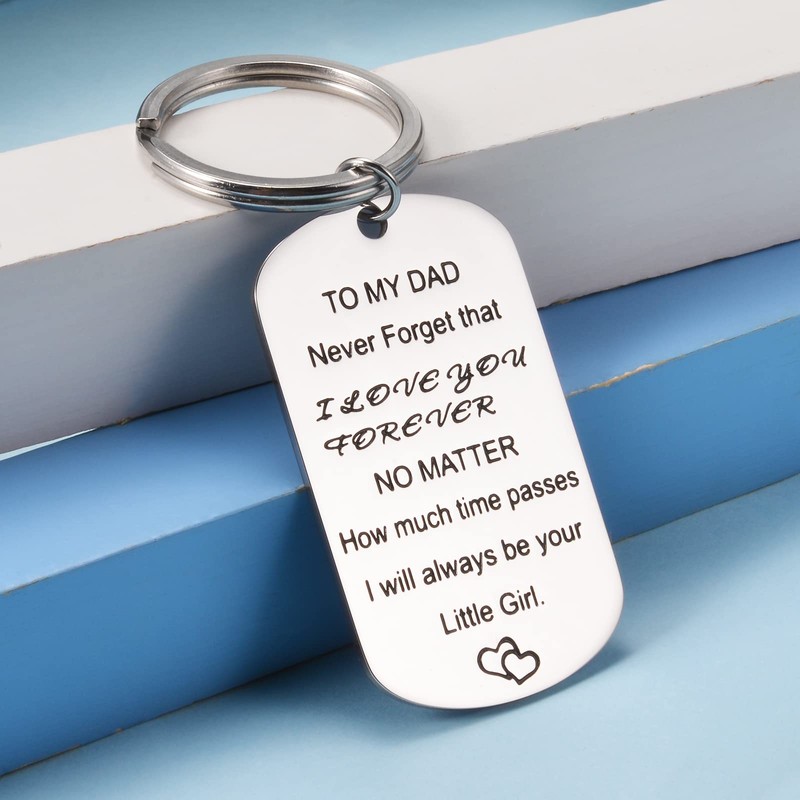 BOCHOI Dad Keyring for Stepdad Dad from Daughter Son Dad