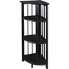 Casual Home Casual Home 4 tier Corner Folding Bookcase, Black