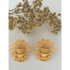 joyas precolombinas , Pre columbian Jewelry Reproduction 24 Kt gold