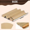 Unbleached Precut Parchment Paper for Baguette Bread Pan - 100-Pack