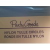 party goods 25 Pieces- 8.75" Nylon Tulle Round Circles Wedding