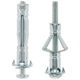 50 PCS Metal Drywall Expansion Bolts Screws Plasterboard Fixings Hollow Wall Anchors