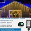 YEGUO 33ft 400 LED Icicle Lights Outdoor, 80 Drops Icicle