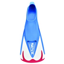 SEAC Team Full-Foot Snorkeling Swim Fins Ideal for Open Water Snorkeling, Red 2-3
