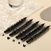 Double-ended Eyeliner Stamp Pen Set, 5pcs Waterproof Long Lasting Eyeliner