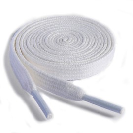 Alegrianan [2 Pairs] Flat Athletic Shoe Laces - 100 Percent Cotton Shoe Laces for Sport Canvas Shoes and Sneakers Shoelaces