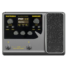 SONICAKE Matribox - Guitar Multi Effects Processor with Expression Pedal, With 130 Built-in Guitar/Bass/Acoustic Effects, Amp Modeling, IR Cabinets Simulation, Stereo OTG USB Audio Interface QME-50