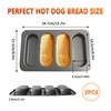 JSJMOFA Hot Dot Bun Pan, Perforated Carbon Steel Bread Loaf