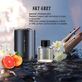 Kwak's Intelligente Auto-Lufterfrischer, Aromatherapie-Diffusor für ätherische Öle mit Sternenhimmel-Projektion, USB-Mini-Lufterfrischer für Auto, Zuhause und Büro