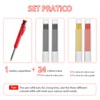 Deep Hole Marker Pencil, 24 Pieces, Carpenter's Pencils, Pencil, Construction