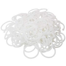 DGZZI 100PCS Staple Ring Album Card Loose-Leaf Buckle 24mm Buckle Binding Ring Notebook Metal Ring for Paper Binding Index Cards Flash Cards Scrapbooking Recipes Menus Albums Storage Keys