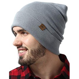 Cuffed Knit Beanie Winter Hats for Men and Women - Warm, Soft & Stretchy Daily Ribbed Lightweight Toboggan Cap