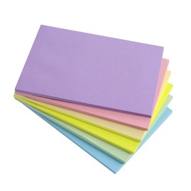 Vanpad Sticky Notes 4X6 in Pastel Post Stickies Super Sticking Power Memo Pads Strong Adhesive, 6 Pads/Pack, 45 Sheets/pad