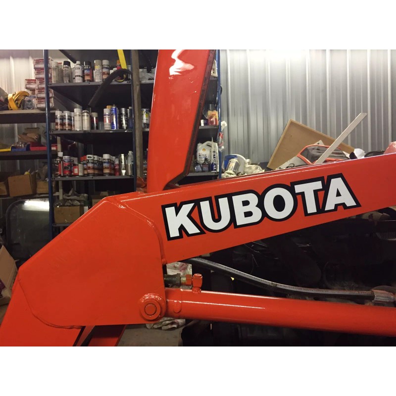 KUBOTA L BX B series TRACTOR VINYL DECAL STICKER -WHITE