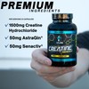 eFlow Creatine Capsules, HCL Creatine Pills - Creatine Supplement for