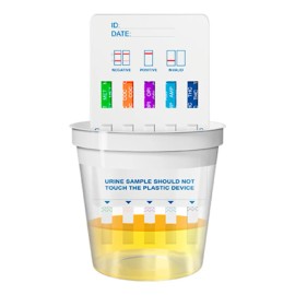 Prueba Antidoping 5 Elementos, Vasos Y Guantes Gratis. 25 Pz