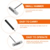 TEHAUX 4pcs Mini Double- Mallet Versatile Soft and Hard Tip
