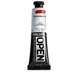 Open 2 Oz Acrylic Color Paints Color: Quinacridone Red