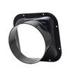 TiCoast Straight Pipe Flange Duct Connector Flange ABS Plastic Ventilation