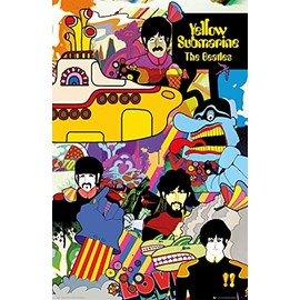ASHER Gift The Beatles - Yellow Submarine - Matte poster Frameless Gift 11 x 17 inch(28cm x 43cm)-LS-229
