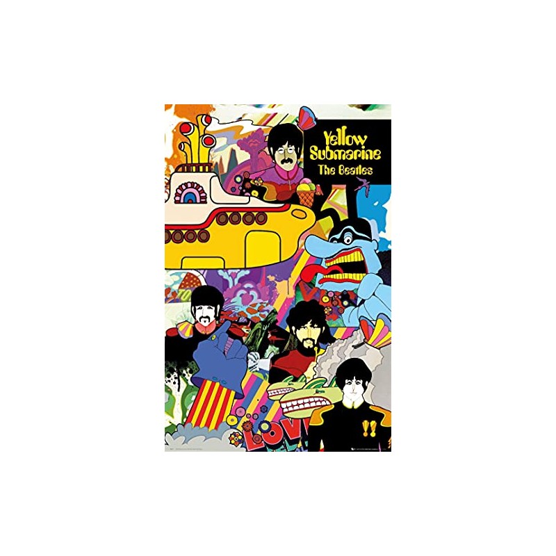 ASHER Gift The Beatles - Yellow Submarine - Matte poster