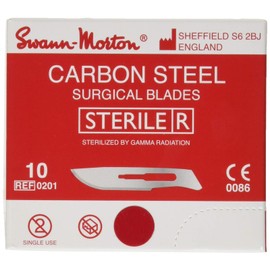 Swann-Morton 0201 Blade Sterile Size 10, Pack of 100