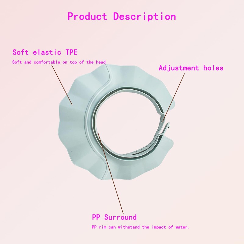 Adjustable Baby Shower Cap for Hair Washing | Bath Shield