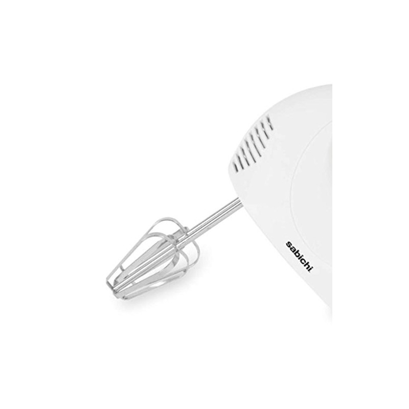 Sabichi 189103 White Gloss 5 Speed Hand Mixer 120W