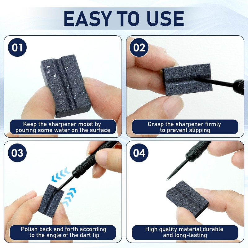 CosyInSofa Dart Sharpener Dart Point Sharpener, Darts V-Sharp Sharpening Stone