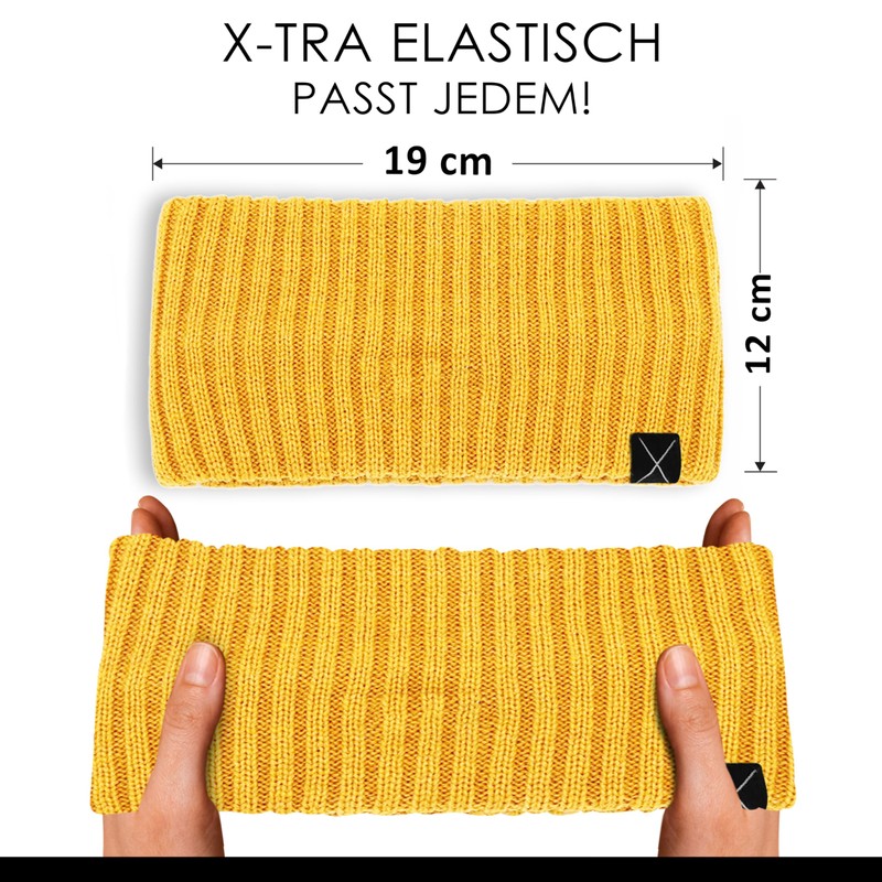 Ladies Extra Wide Headband Warm Knitted Headband Soft Cotton Ear