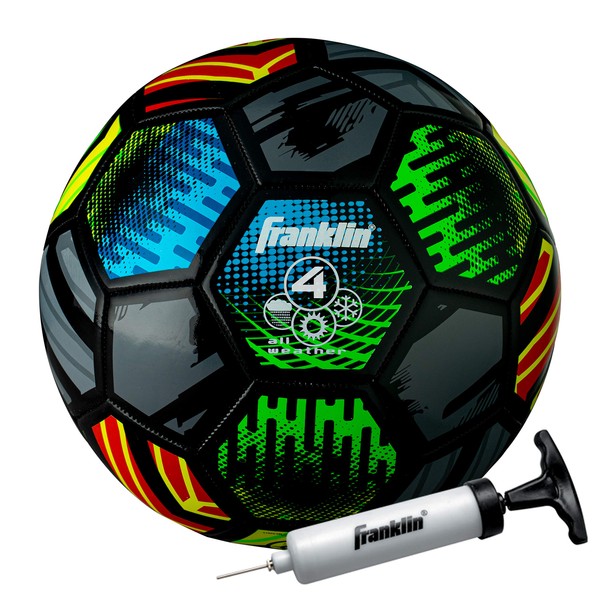 Franklin Sports Mystic - Official Size 5 - Soft Cover - Official Size and Weight Soccer Ball - Air Pump Included