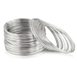 Alambre de Joyería Con Memoria Para Abalorios (200Pz-Plata)