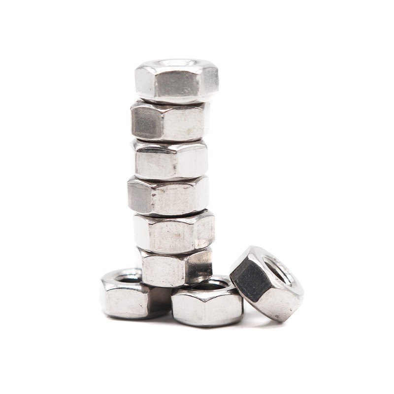 binifiMux 50pcs SAE 1/4"-20 304 Stainless Steel Hex Nuts Lock