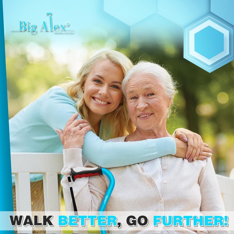 BigAlex Collapsible Walking Cane for Men & Women, Adjustable Stability