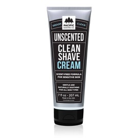 Pacific Shaving Company Pacific Shaving Company Clean Shaving Cream - Shea Butter + Vitamin E Shave Cream for Hydrated Sensitive Skin - Clean Formula for a Smooth, Anti-Redness + Irritation-Free Shave Cream (7 Oz)