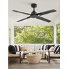 ZMISHIBO 48 Inch Ceiling Fan with Remote No Light, for