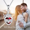 AXOMY Sacred Heart of Jesus Necklace 925 Sterling Silver Sacred