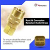 LE LEMATEC 15-PC Air Compressor Hose Fitting Kit - 1/4"