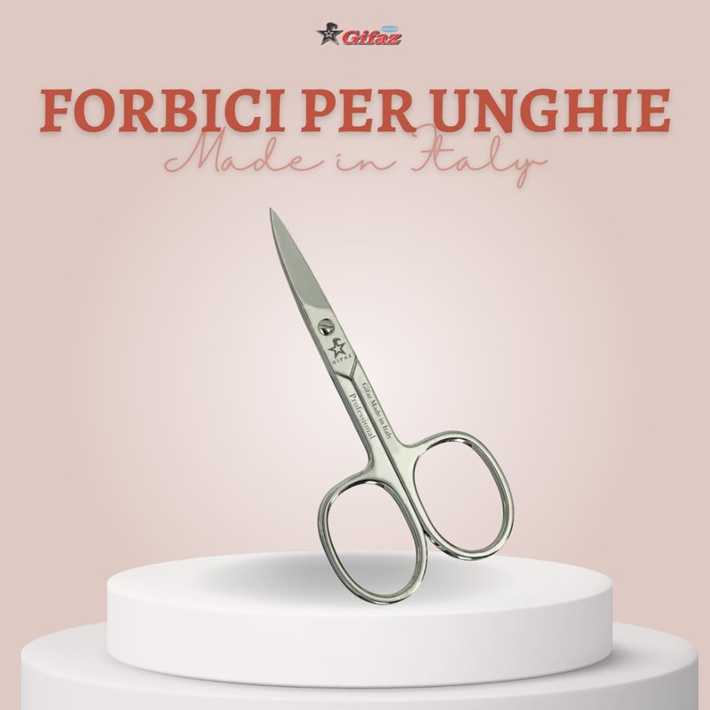 Gifaz - Nail Scissors Hardened Blades - Made in Italy
