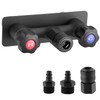 RV Camper Shower Faucet Valve with Exterior Quick Connect Shower