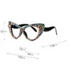 bullabulling Retro Sparkling Crystal Colorful Diamond Frame Cat Eye Bling