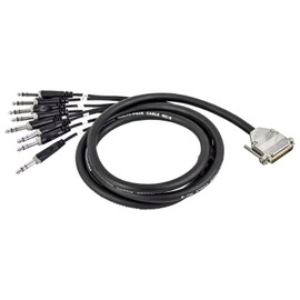 keepdrum SNA56-8 Multicore Cable Snake Sub-D DB-25 to 8x 6.35 mm TRS Jack Cable Breakout 3 m