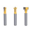3Pcs Keyhole Router Bits Set 1/4in Shank T Slot Routers