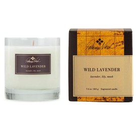 Rosy Rings Patricia Nash Candle | Long Lasting Fragrance Home Decor Gift Luxurious Aromatherapy Notes of Lavender, Lily, Sage, Musk, Sandalwood, Moss 60 Hour Burn Time 7.5oz 3.5" H (Wild Lavender)