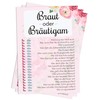 Nalara Bride or Groom, the Exciting Wedding Quiz about the Bride and Groom for your Guests with Fun Guaranteed (50 Pieces)
