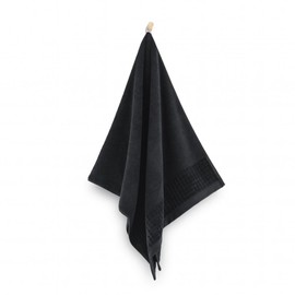 ZWOLTEX - Handtuch und Badetuch Groß 30x50 cm 50x100 cm 70x140 Set Schwarz Paulo - Duschtuch Handtuch Ägyptische Baumwolle, Sauna Badetuch Groß, Strandhandtuch, Bath Towel